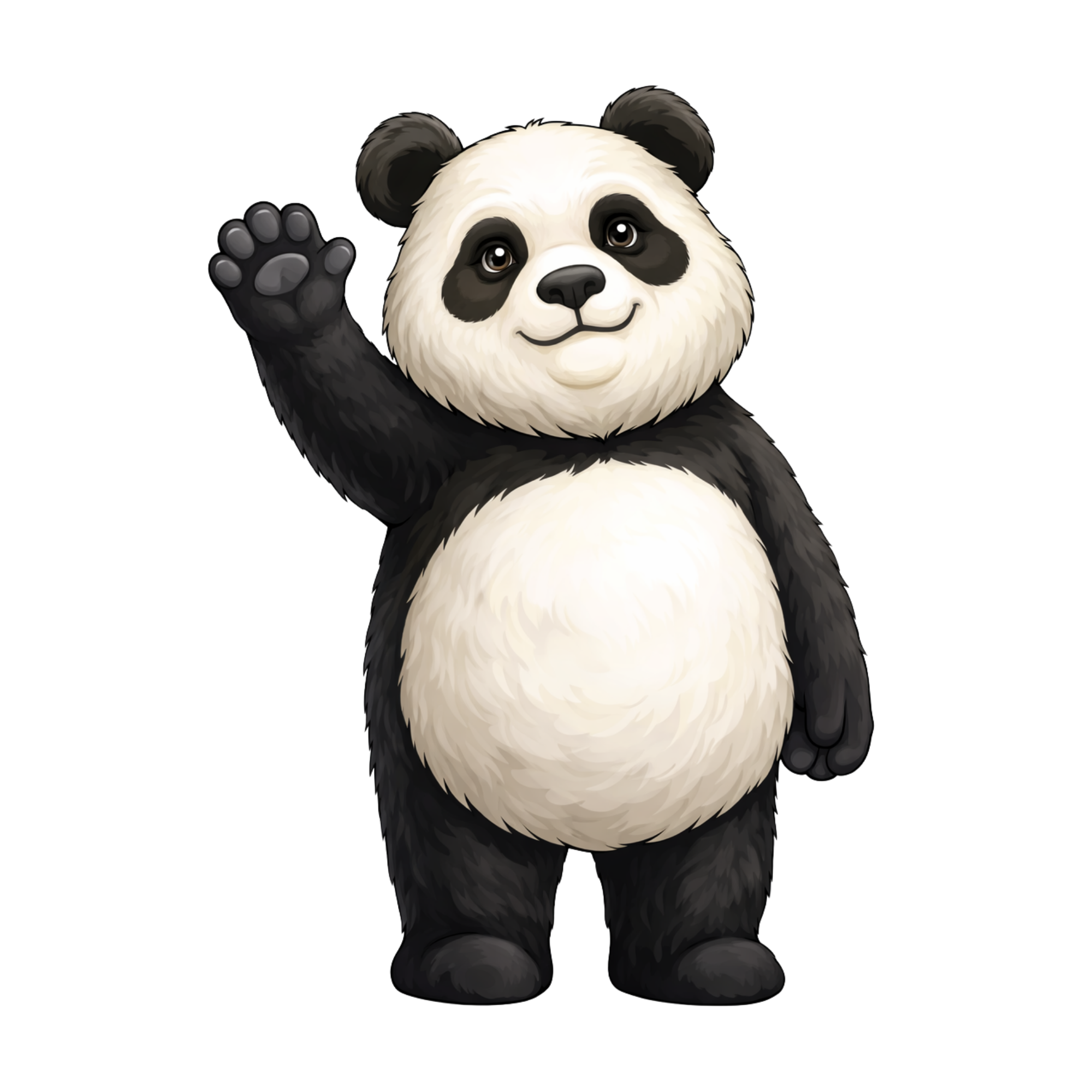 Pana Lisa waving panda